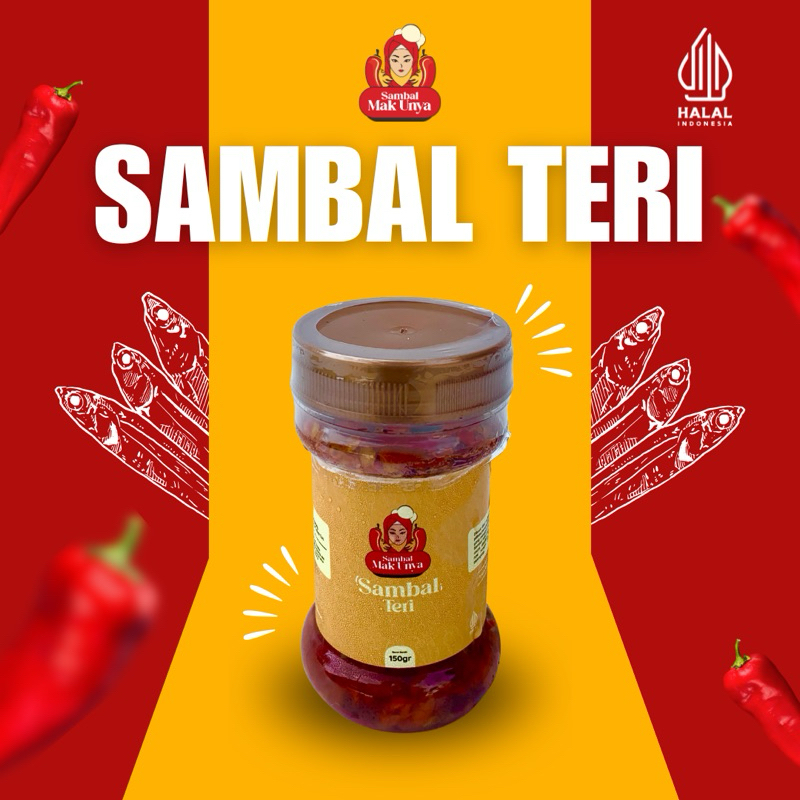 

Sambal Mak Unya - Sambal Teri - 150gr