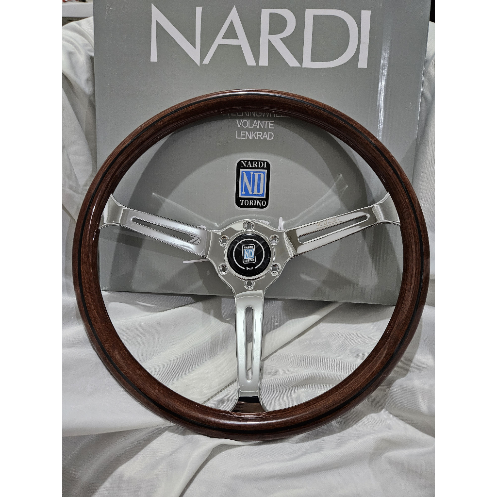 Stir Nardi Kayu Wood 15 Inch Chrome Nardi Torino Wood 15" Import