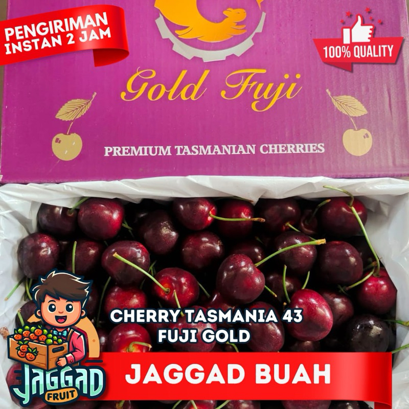 

Buah Chery tasmania gold fuji 1 dus 2kg fresh manis