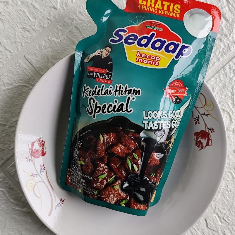 

KECAP SEDAP 728GR GRATIS PIRING CANTIK ( 1pcs)