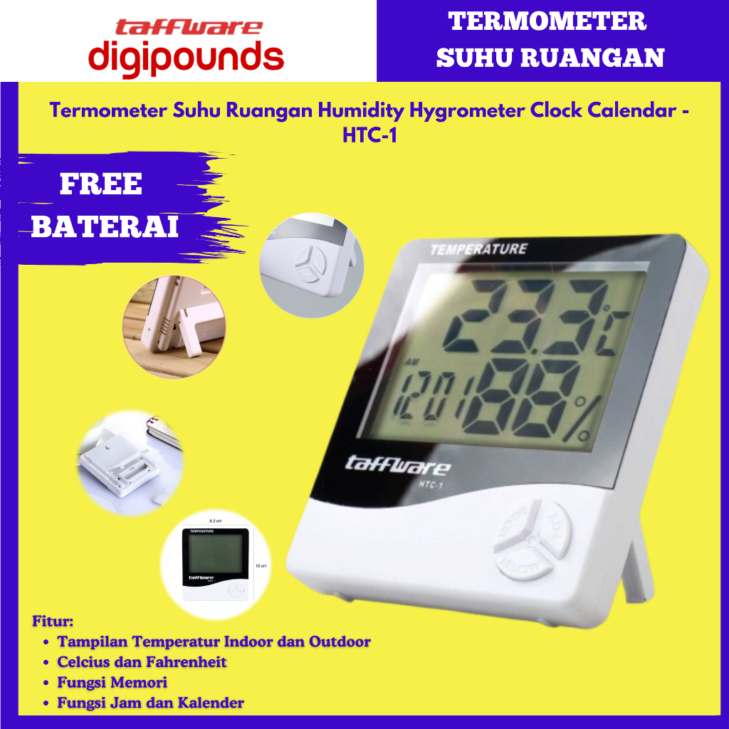 Taffware Termometer Suhu Ruangan