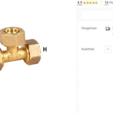 

Equal Tee 1418 x 1418 x 1418 Sambungan T Rifeng Selang Air Panas Pipa