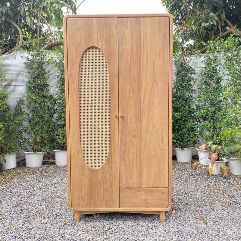 lemari baju | lemari gantungan baju minimalis kayu jati | lemari pakaian model kekinian