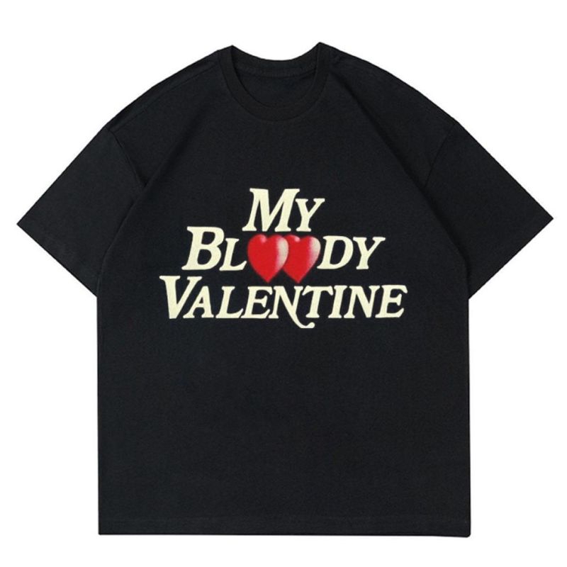 KAOS MY BLOODY VALENTINE | TSHIRT VINTAGE MY BLOODY VALENTINE HITAM UNIVERSAL KATUN