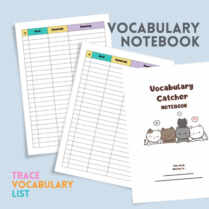 

VOCABULARY NOTEBOOK By Digipreuner