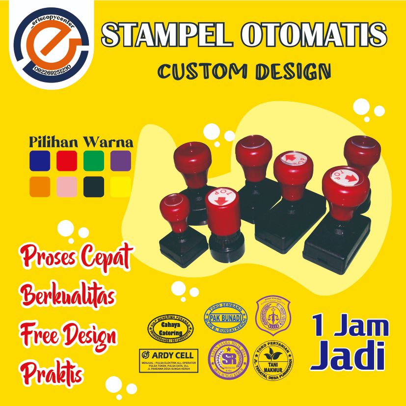

Stampel Flash Warna, Custom Design