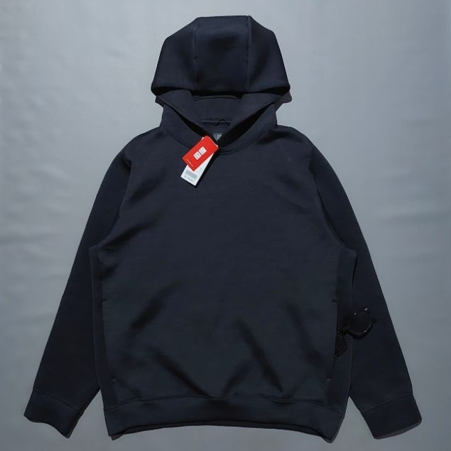 Ready M Pullover Uniqlo Sweat Dry Hoodie Original - Black Misty/ Smoke
