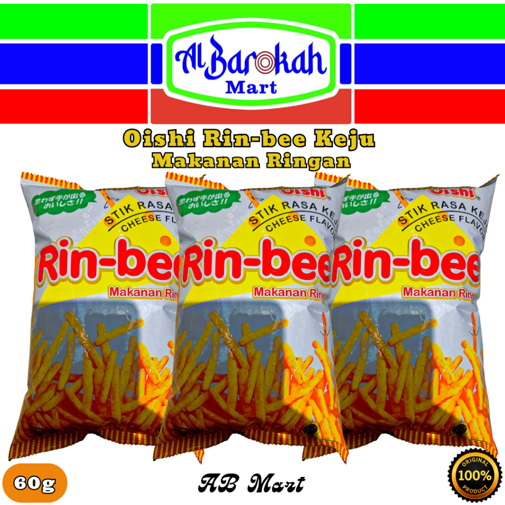 

Oishi Rin Bee Keju 60g Makanan Ringan