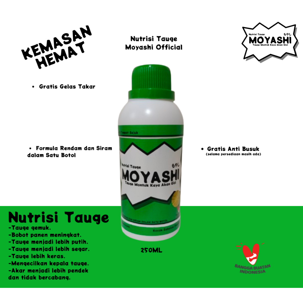 Nutrisi Tauge Pupuk Tauge Penggemuk Tauge Nutrisi Tauge Moyashi Kemasan Hemat