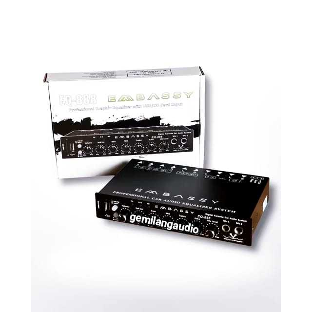 Parametrik Preamp Embassy EQ-888 usb bluetooth karaoke