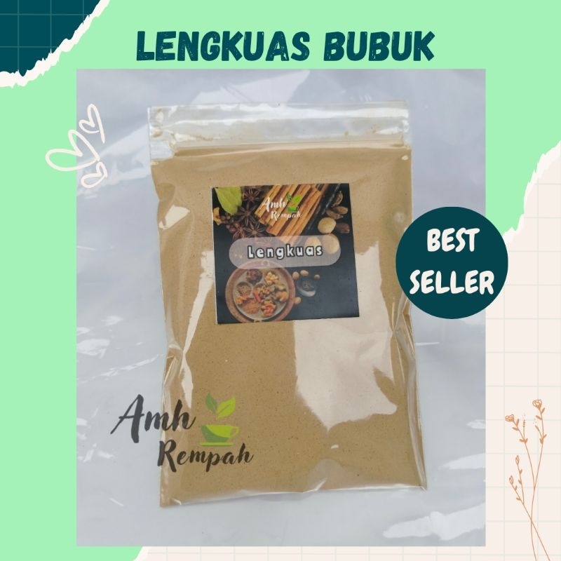 

Lengkuas Bubuk, Laos Bubuk Murni Kemasan 100gram bersih