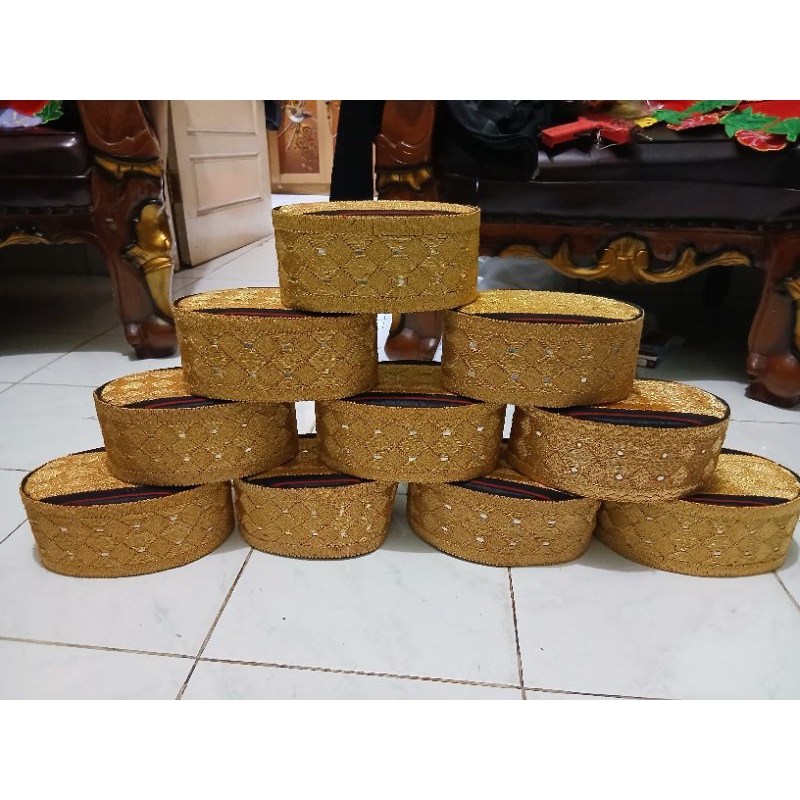 peci tapis lampung / peci matakibau / peci adat / kopiah lampung