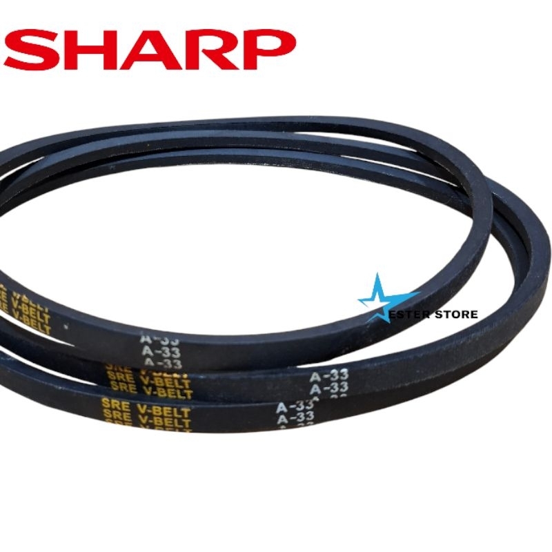 Vanbelt V belt Sharp ES-70S Panbelt mesin cuci Sharp 2 tabung A33