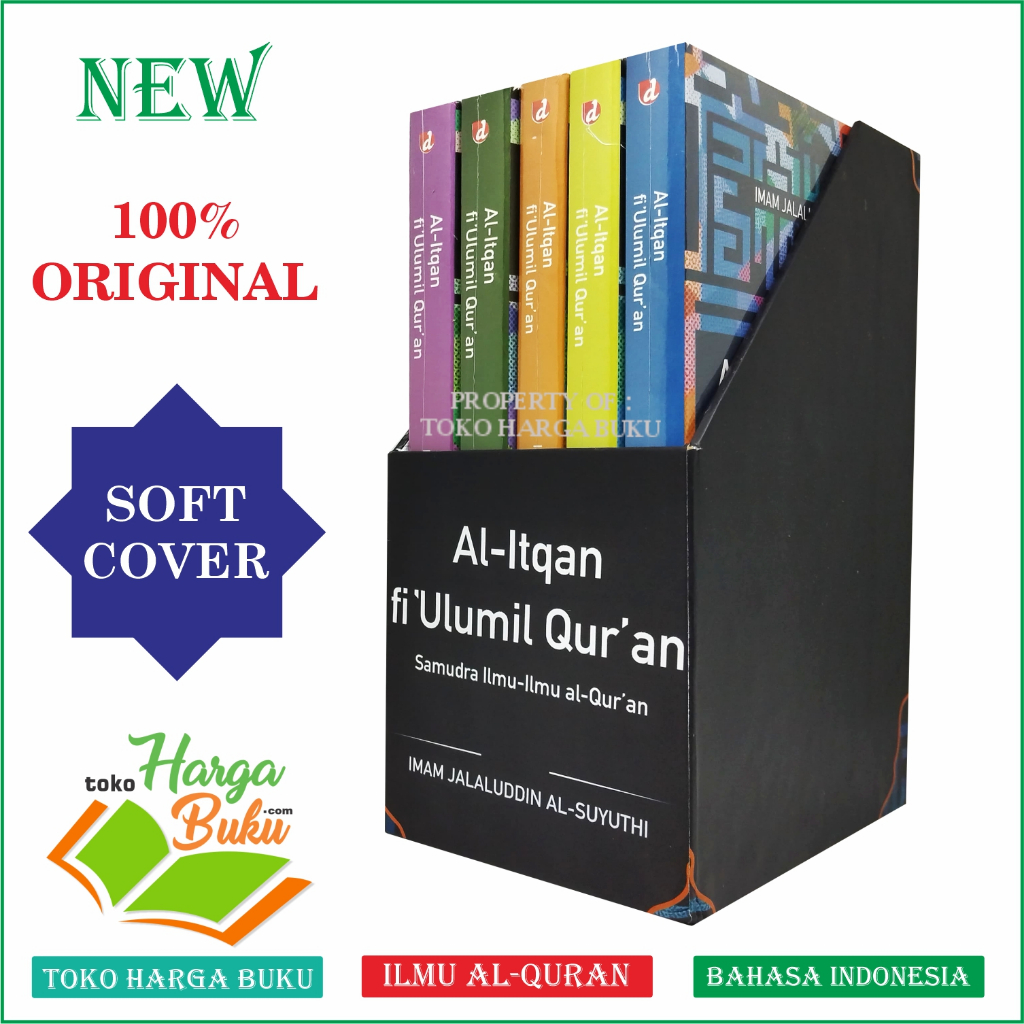 Al Itqan Fi 'Ulumil Qur'an Box Jilid 1-5 ORI Karya Imam Jalaluddin Al-Suyuthi Samudra Ilmu-Ilmu Al-Quran - Diva Press