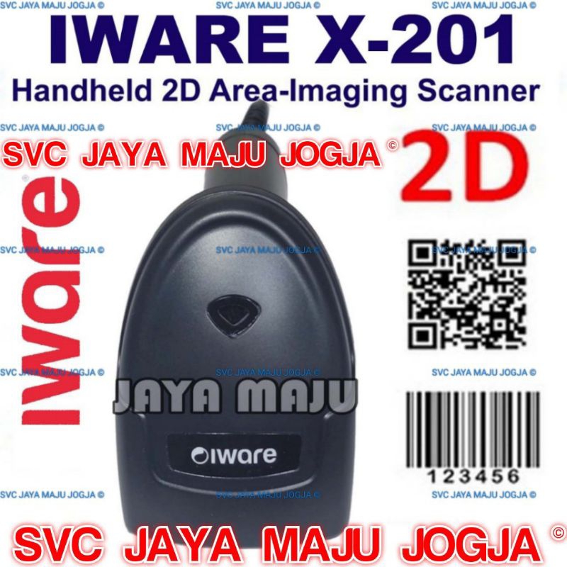 IWARE  X-201  -  USB  -  2D  1D  ||  BARCODE SCANNER HANDHELD - AREA IMAGER - AUTOSCAN  ||  X201  X 