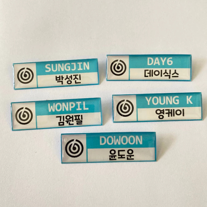 PIN DAY6 NAME TAG BROS DAY 6 PAPAN NAMA