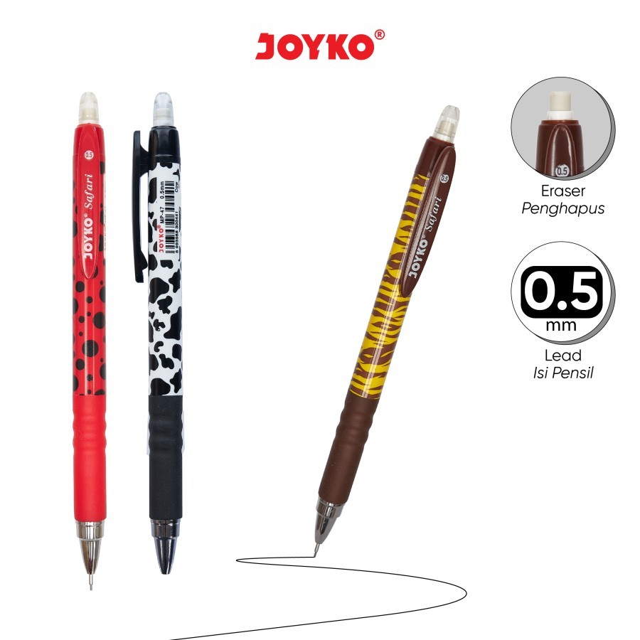

Mechanical Pencil / Pensil Mekanik Joyko MP-47 / 0.5 mm / Safari
