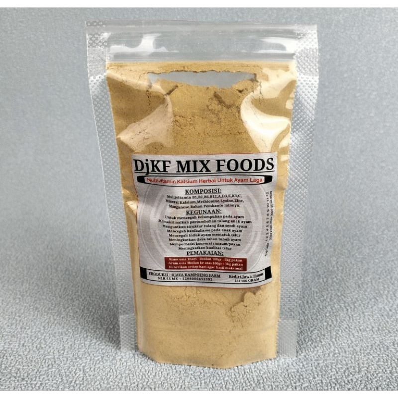Kalsium Ayam Aduan 100grm - Herbal Kalsium Ayam Laga DjKF Mix Foods