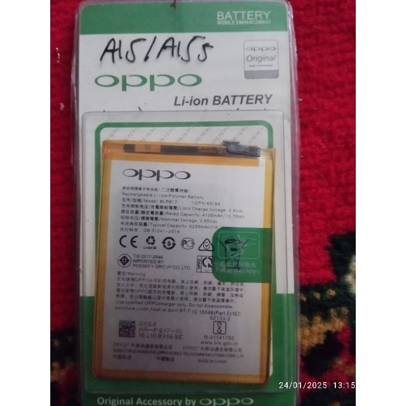 Baterai Oppo A15/A15S ORIGINAL
