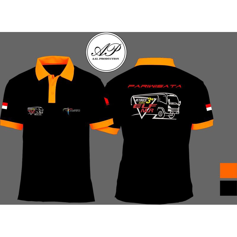 KAOS POLO JETBUS 3+ ELF NLR PARIWISATA