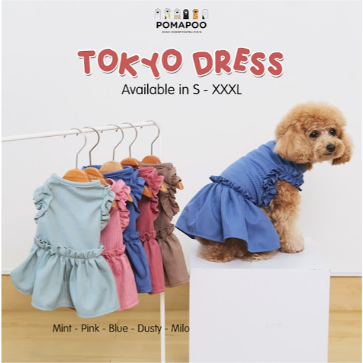 POMAPOO - Tokyo Dress Baju Anjing Baju Kucing
