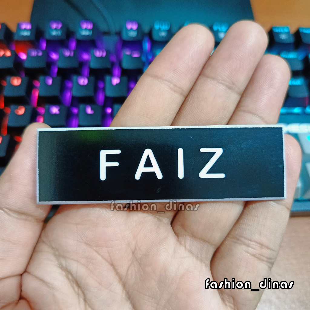 

Name Tag TNI POLRI Papan Nama Grafir Ukir