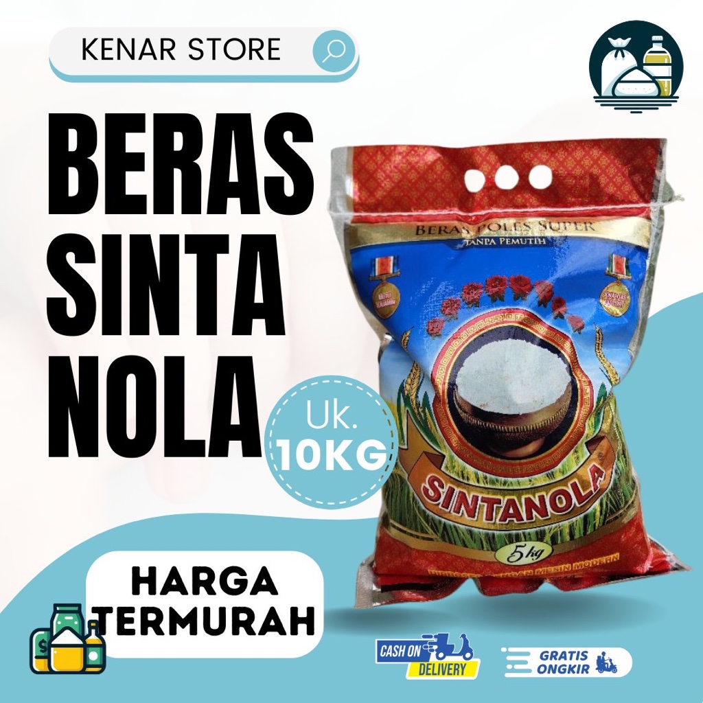 

Beras Sintanola Termurah 10 kg Beras Enak Pulen Wangi Premium