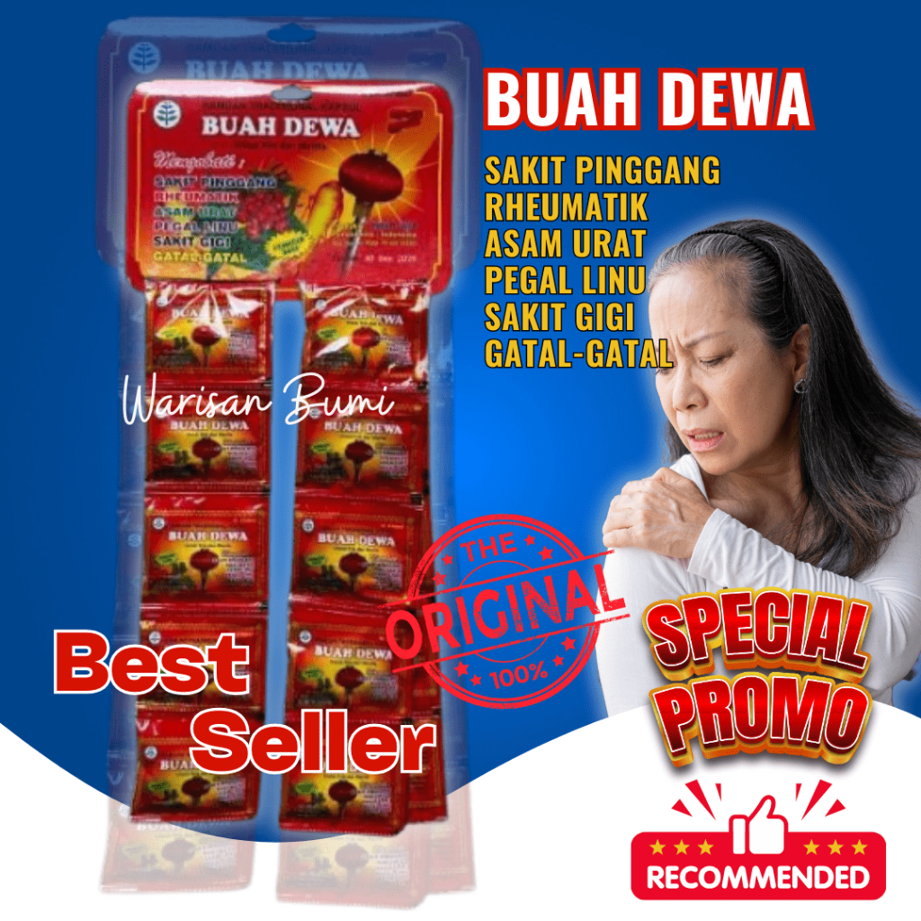 

KAPSUL ASAM URAT BUAH DEWA ISI 20 SASET ORIGINAL PEGAL LINU MANJUR AMPUH