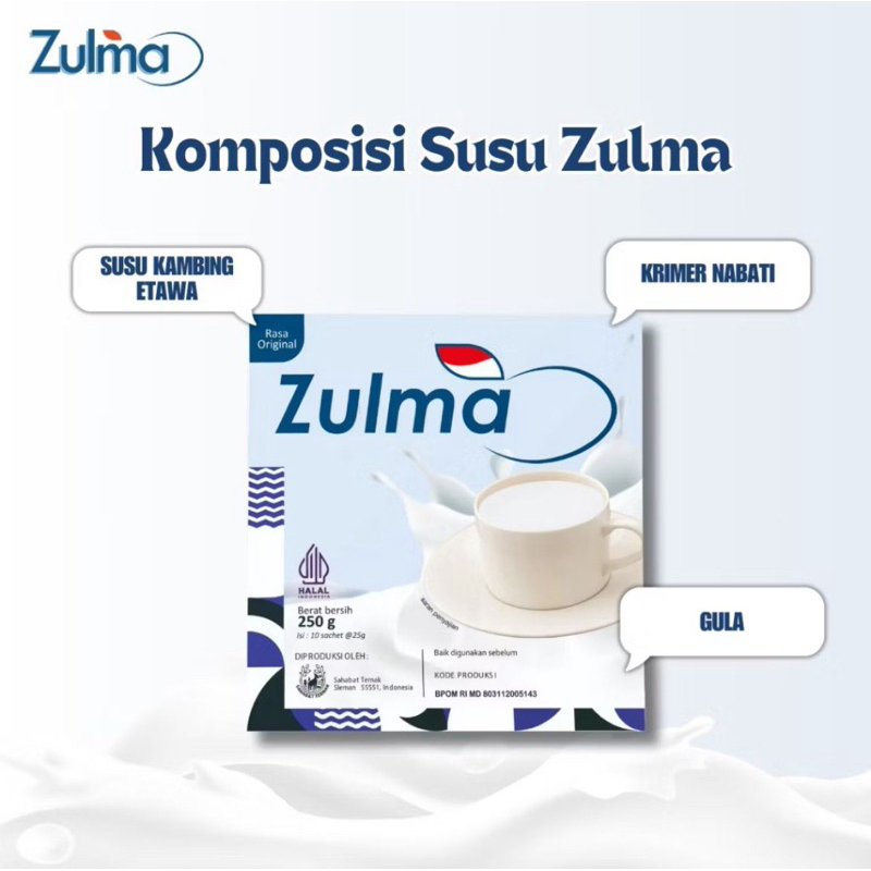 

Zulma - Susu Kambing Etawa Box (10 saset)
