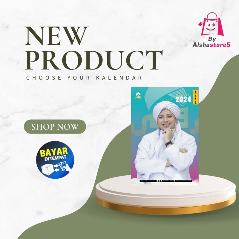 

Kalendar Habib Rifky Alaydrus 2024 Kalendar Islam Limited Edition // Kalendar Ulama // Kalendar Habaib // Kalendar Viral
