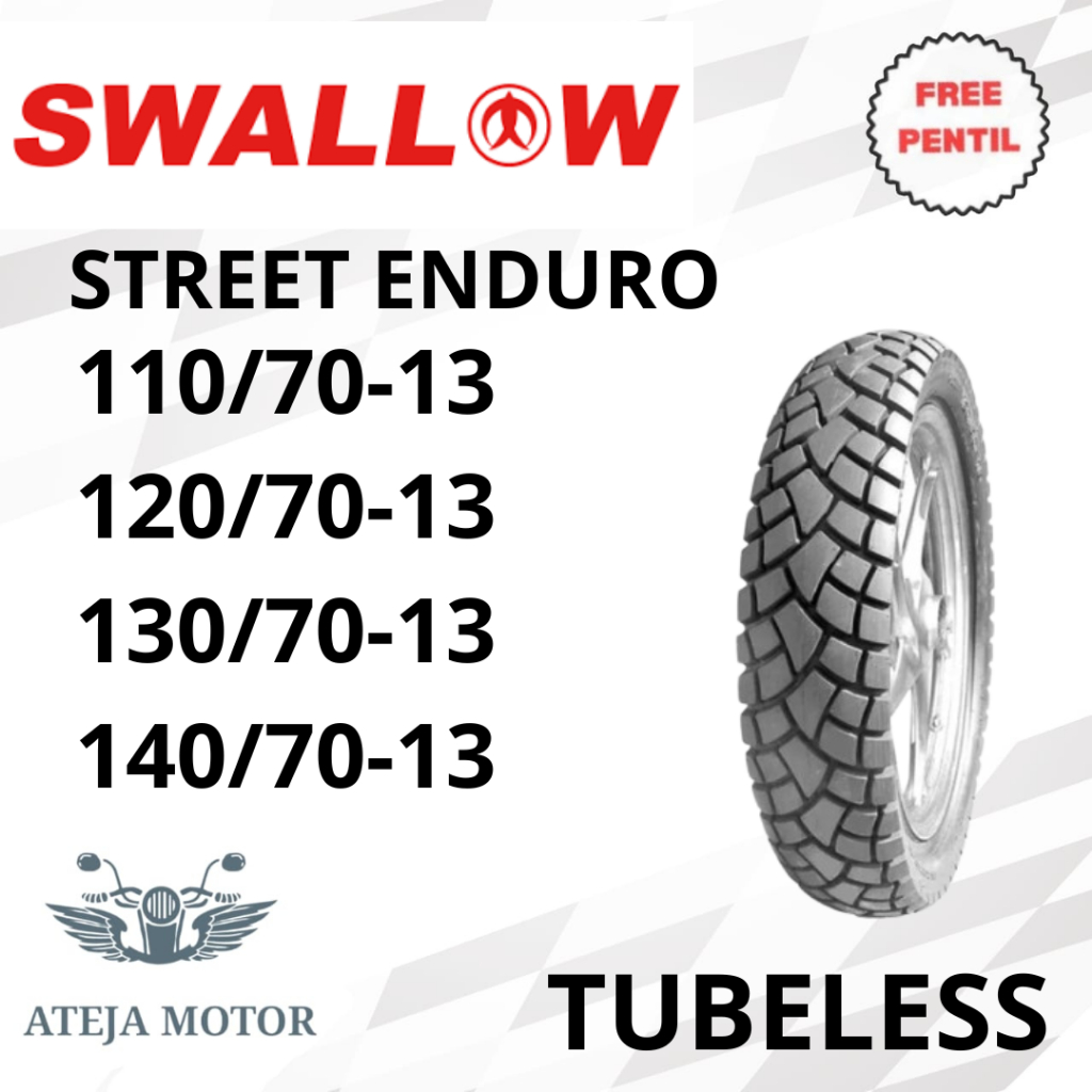 Ban Nmax Ban Ring 13 Swallow Street Enduro 110/70-13 120/70-13 130/70-13 140/70-13 Ban Tubeless Ban 