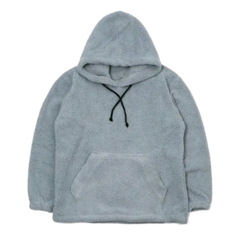 [COD] Sweater Hoodie Sherpa Polos Oversize Bulu Domba / Jaket Sherpa Hoodie Polos Oversize Premium P
