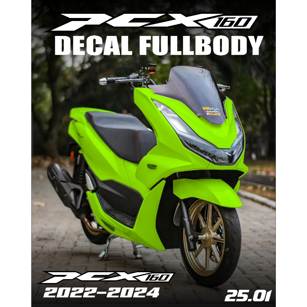 COD TERBARU Decal Stiker DECAL PCX 160 2022 2024 FULL BODY NEW  DESIGN GRADASI STICKER KEREN PCX VIR