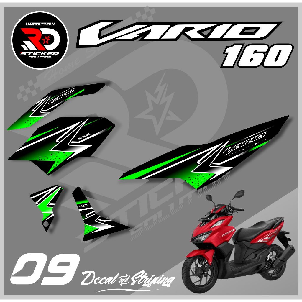 STICKER STRIPING MOTOR VARIO 160 HOLOGRAM STRIPING HOLOGRAM VARIO 160