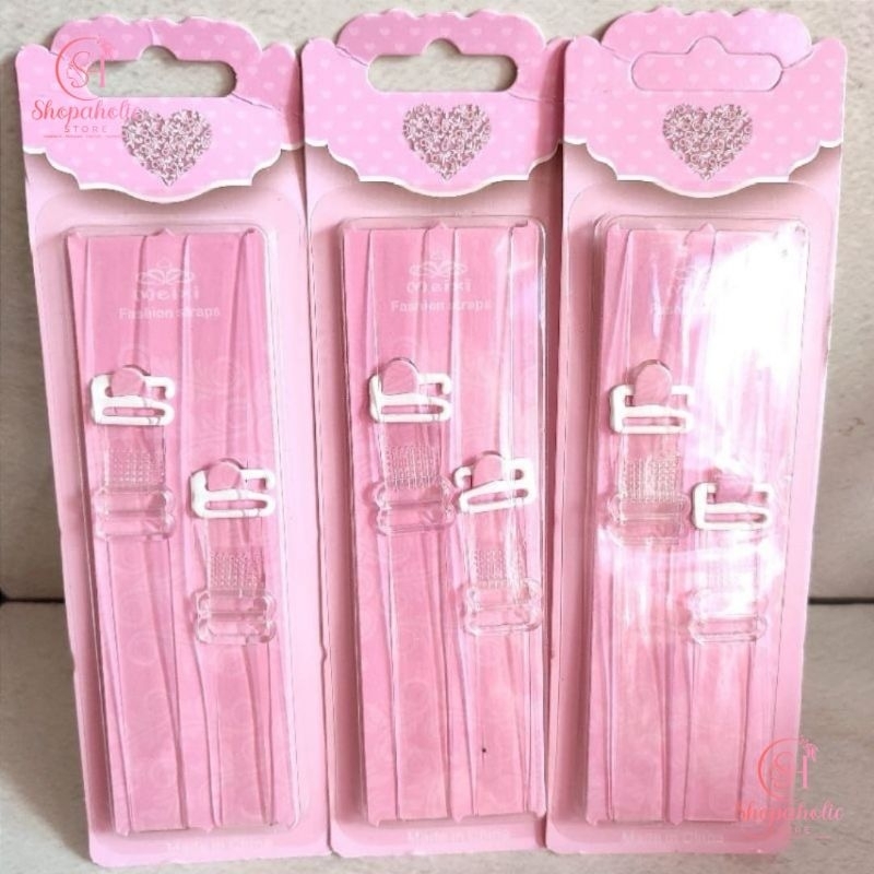 🩷 Shopaholic28 🩷 Tali BH fashion straps transparan Mika pink