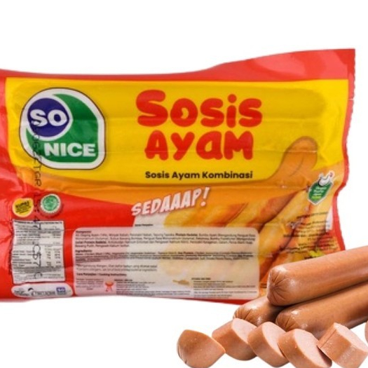 

SO NICE SOSIS AYAM 375 - 1000 GR