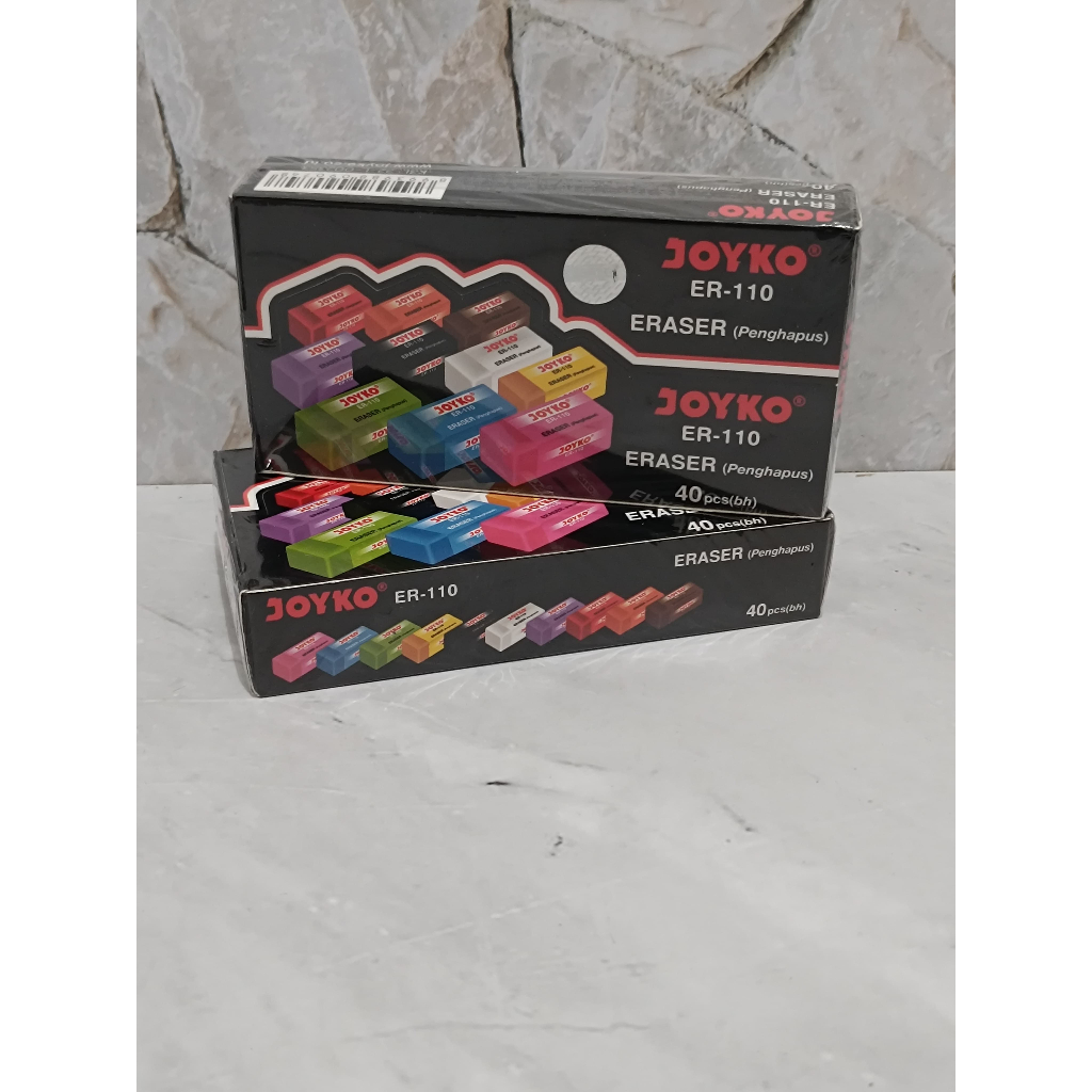 

SATU PACK ( 40 BIJI ) Penghapus Kecil Warna Joyko ER-110