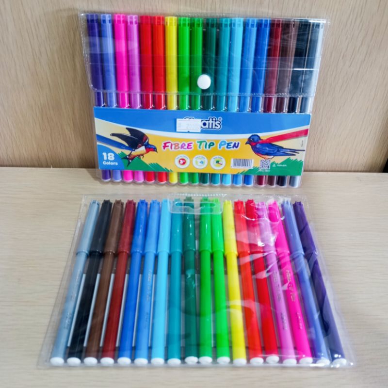 

(1PCS) FIBER TIP PEN 18W WASHABLE AGATIS