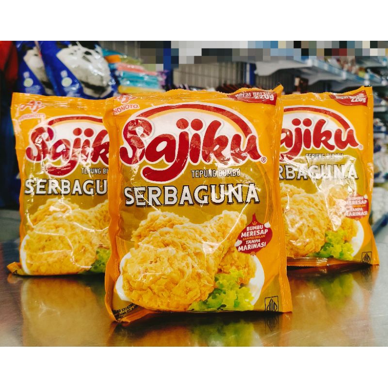 

Sajiku Tepung Bumbu Serbaguna 220gr/Sajiku Tepung Kentaki/Tepung KFC/Tepung Ayam goreng/Tepung Kentucky Sajiku 220gr