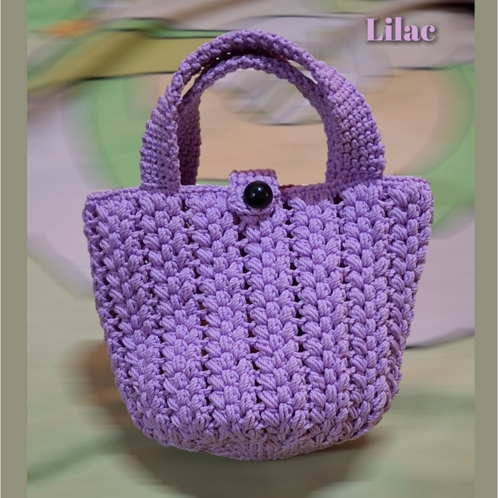 tas jinjing mini / top handle bag rajut pesta / hand bag rajut / handbag rajut