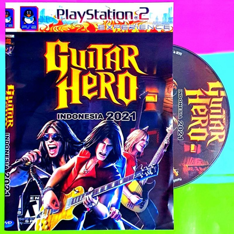 Kaset Video Game Ps2 - Game Guitar Hero Versi Indonesia - Kaset Video Game Guitar Hero Ps2 - Kaset V