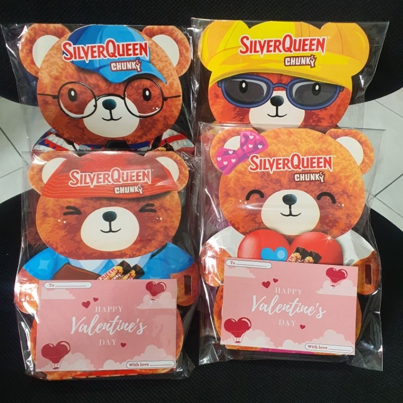 

Hamper/Parcel/Gift/Kado : Cokelat Silverqueen Beruang Edisi Valentine (Bisa pilih motif)
