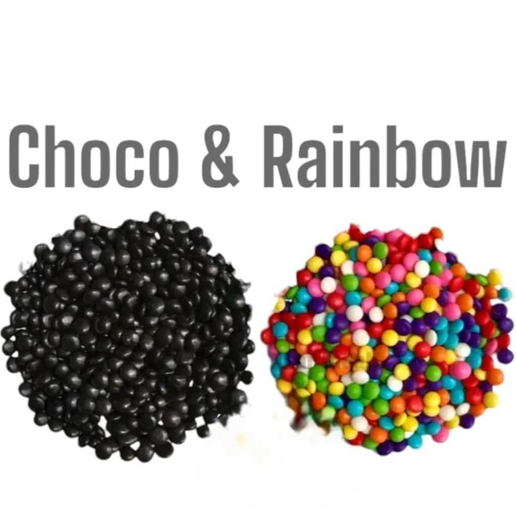 

Chocochips Coklat Warna 1/2 lingkaran Repack