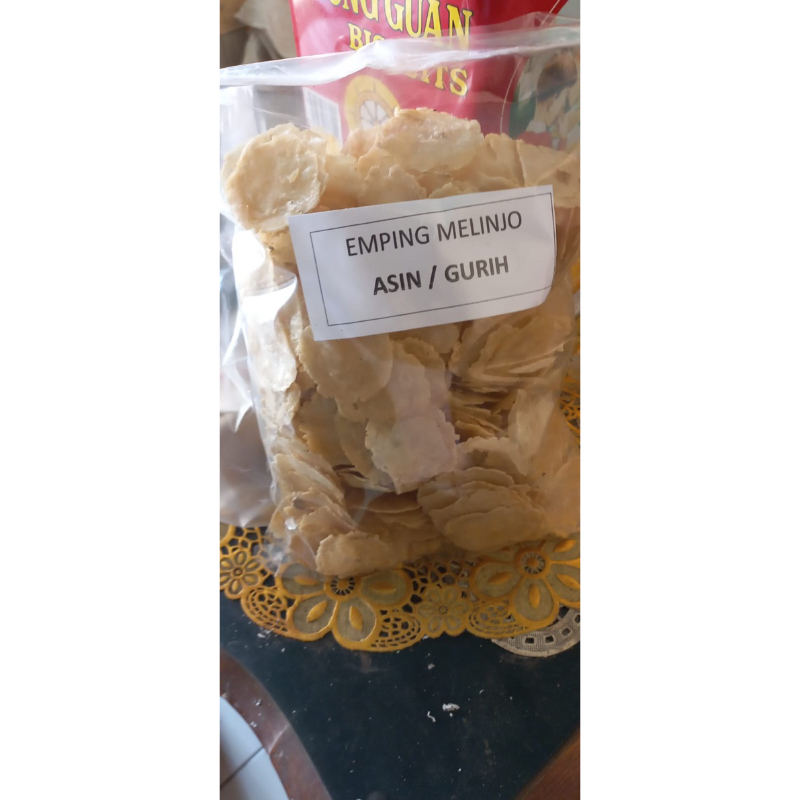 

Emping Melinjo Mentah Bumbu Asin Gurih