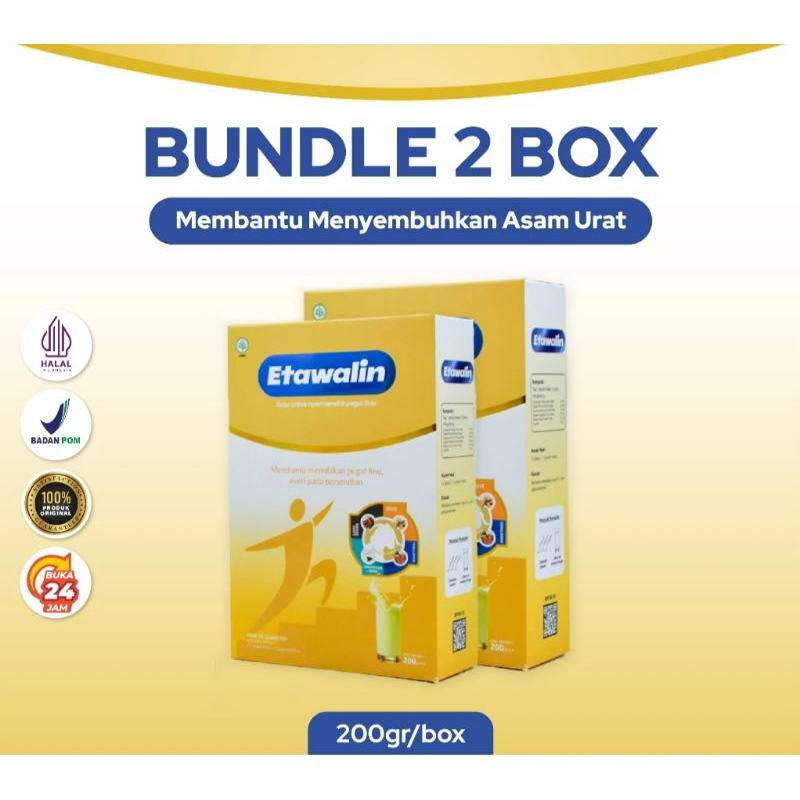 

PAKET (2 BOX) - Etawalin Susu Etawa Herbal Nyeri Sendi 2 Box BPOM HALAL