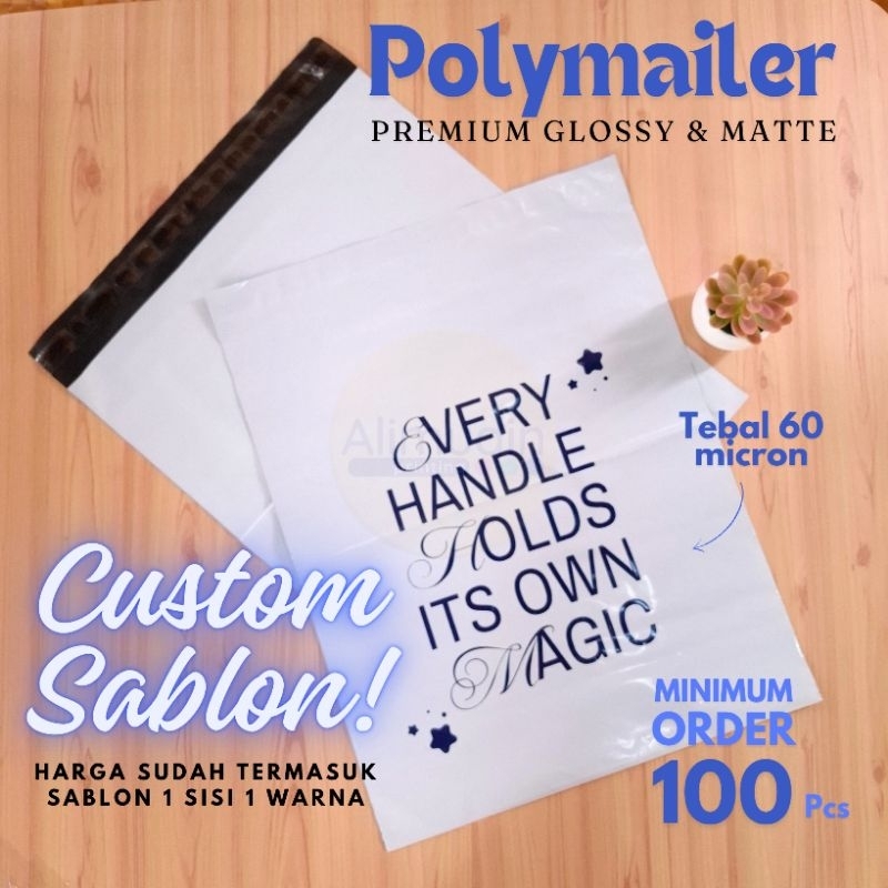 

Polymailer 35 x 45 Plastik Tebal Premium Custom Sablon