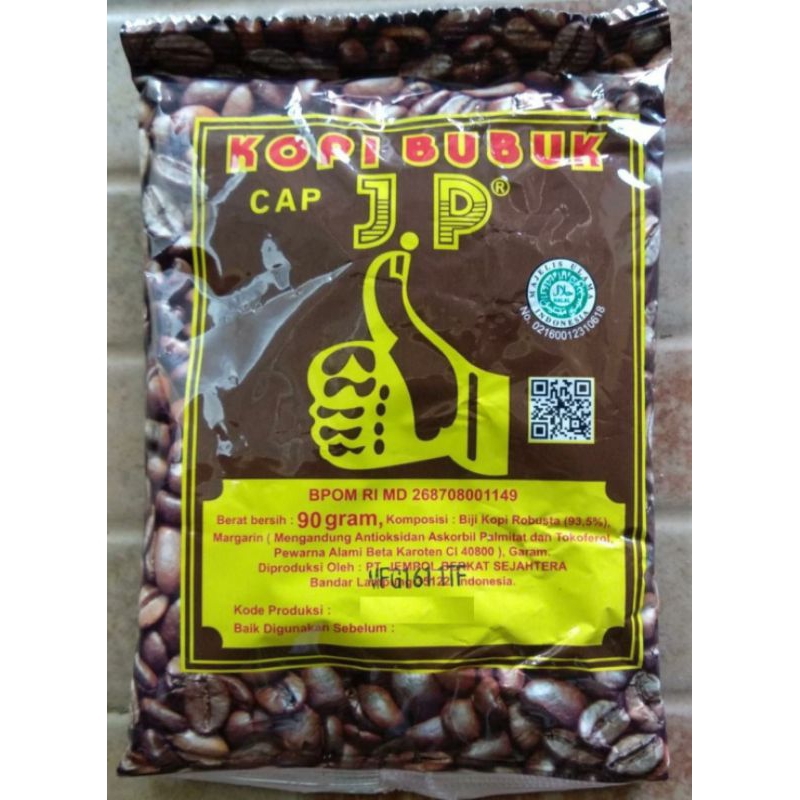 

KOPI JEMPOL JP ASLI LAMPUNG KEMASAN 225 GRAM