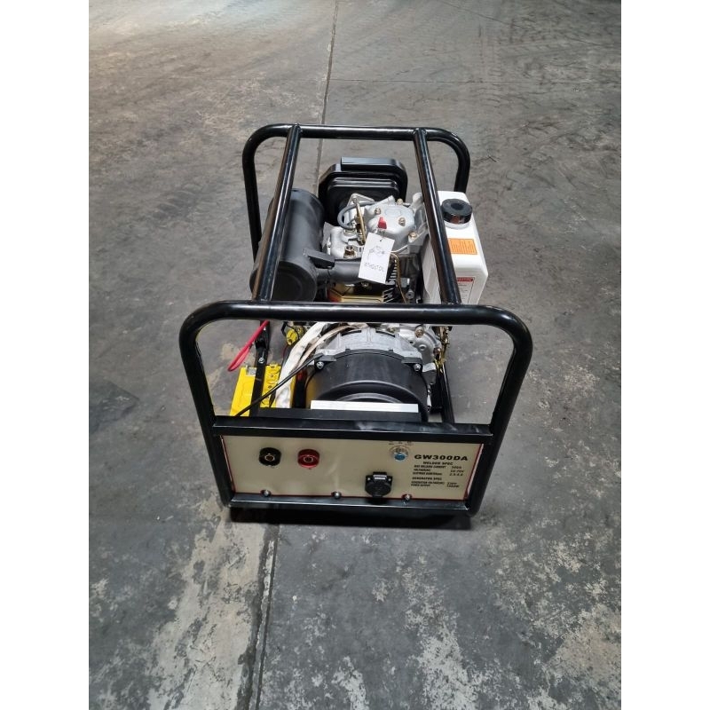 Genset Las Mesin Solar / Welding Generator Diesel GW-300DA Tesla Fungsi 2in1
