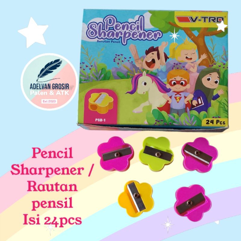 

(24 pcs)rautan/serutan pensil bentuk bintang