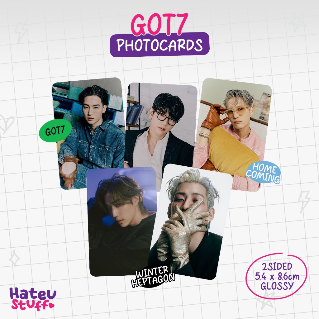 [all-in] GOT7 Unofficial Photocard Winter Heptagon, Nanana, Homecoming